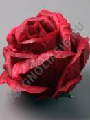 Роза Эквадор крупная неткан. 6сл 11.5см (бел крас син св-роз бордо мал чёр сир микс)/К