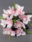 Букет диких орхидей 9 групп 48см (бел св-роз роз перс)