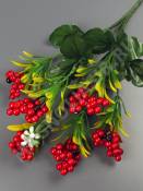 Букет ягодок гроздями 6гр 41см (красн)