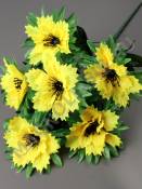 Букет георгинов на листе 6гр 50см (микс)