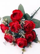 Москва.Букет камелий 7гр 33см (бел роз крас сир оран)