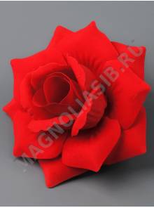 Роза Касандра бархат 4сл 11см (ярко-красный)/К