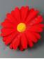 РАСПРОДАЖА. Ромашка бархатная 2сл 12.5см (красный)