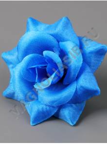 Роза малая шёлк 4сл 9.5см (бел крас син мал сир жёл)