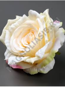 Роза крупная высокая декоративная с пеной 12см (крас крем роз сир)