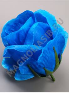 Роза полураскрытая неткан. 4сл 12см (бел син красн сир оран жёлт вишн св-роз перс микс)/К