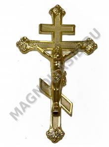 Накладка из фольги крест с распятием большой 320*180 мм