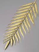 Лист ивы с блест. напылением 28/41см (черный)