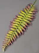 Лист папоротника лесного пластм с сиреневыми кончиками 30/47см