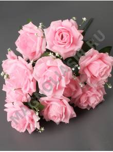 Букет рифленых роз 11гр 52 см (бел крас син крем т-крас роз корал перс оран сир)