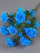 Букет гвоздик с бутонами на пластм ноге 7гр 42см (бел крас син оран сир фиол)