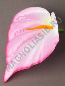 ***Калла объёмная атлас 1сл 14/15см без пестика (бел сир жёл) (пестик см. 2212)