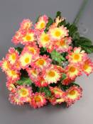 Букет соцветий ромашки 7гр 35 цветочков 50см (бел крас жёл гол оран кирп жёл-роз)
