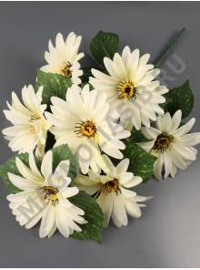 ***Букет гербер 7гр 47см (бел крем жёл роз крас сир)