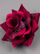 Роза бархатная цветная Осирия 5сл 14см (бел син борд сир желт микс)/К