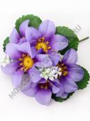 Букет георгинчиков 5шт на листе 23см (микс)