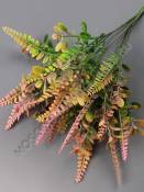 Букет зелени с папоротником пластмас. 6гр 32см (бел роз сир)