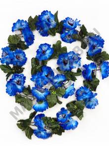 Лиана-цепочка с васильками  30 цветков 1.85м (микс)