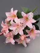 Букет лилий 7гр 36см (бел крас роз сир корал)