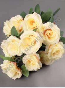 Букет роз Фиджи 11гр 50см(бел крас син борд крем перс сир)