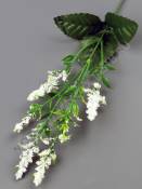 Ветка 6 колосков посыпанных  35см (бел)