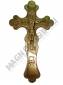 Крест в руку пластмассовый с окраской золотом  