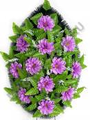 Венок с георгинами .85/100см шир.55см