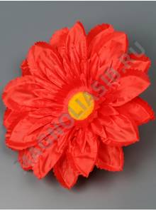 ***Георгин атлас 3сл 19см(крас бел-мал)