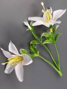 Добавка пластм. тройная с 2 тканевыми колокольчиками 13см