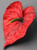 Антуриум сатиновый Элеганс 1сл 12 см без пестика (бел лим крем крас)(пестик см 2206)