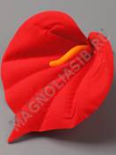 Калла бархатная широкая 12*12см красная (пестик см. 2202 2212 2283)