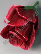 Бутон розы полураскрытый неткан. 4сл 9см (бел крас син роз мал персик микс)/К