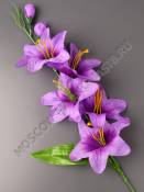 Ветка колокольчиков 5+2бут 58см (бел крас син сир роз жёл)