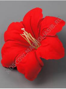 Лилия бархат 10.5см без тычинки (крас) (тычинку см. 2260)