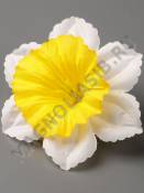 Нарцисc шелк 2сл 11см в комплекте (бел б-жел крас син сир ж-оран)