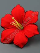 Колокольчик бархатный с кромкой 13см без пестика (крас) (пестик см. 2260)