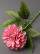 Ветка георгина Помпонного неткан.48см (бел борд оран пепел-роз персик сир мал) 