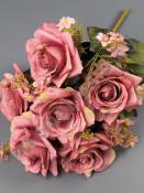 Букет роз с мелкоцветом 9гр 50см (1.мол 2.п-роз 3.свек 4.роз 5.чай 6.крем)